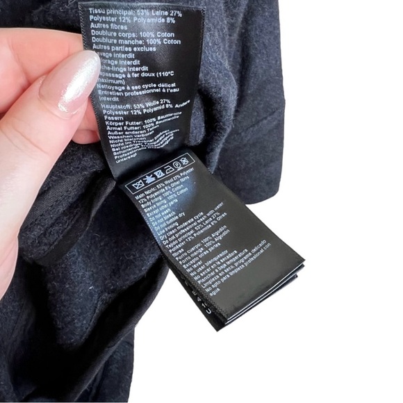 BA&SH Carmel Plaid Wool Blend Button Up
Shirt Jacket Marine Blue - Picture 3 of 7